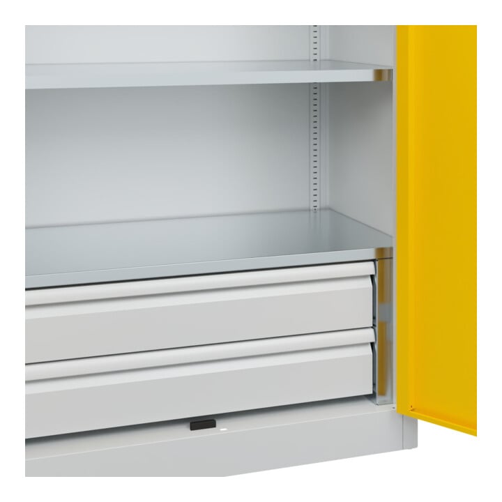 C+P Schwerlastschrank Acurado Pro 1950 x 1000 x 500mm 7035/1023