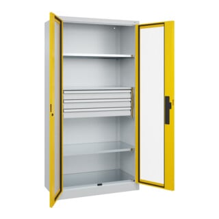 C+P Schwerlastschrank Acurado Pro 1950 x 1000 x 500mm 7035/1023