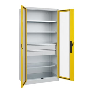 C+P Schwerlastschrank Acurado Pro 1950 x 1000 x 500mm 7035/1023