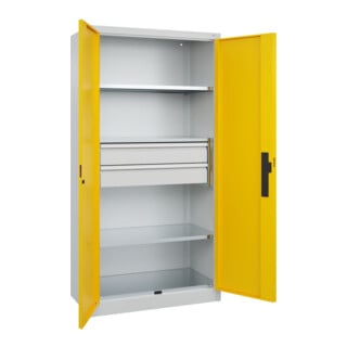 C+P Schwerlastschrank Acurado Pro 1950 x 1000 x 500mm 7035/1023
