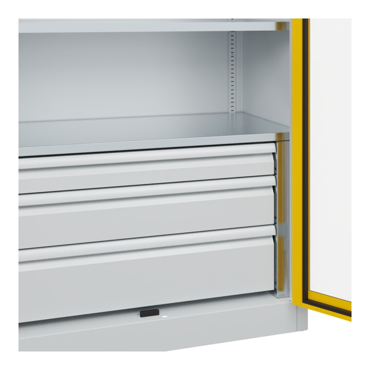 C+P Schwerlastschrank Acurado Pro 1950 x 1000 x 500mm 7035/1023