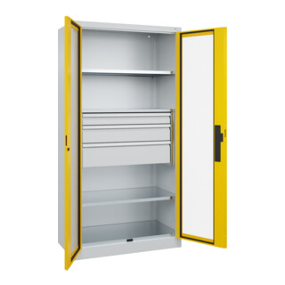 C+P Schwerlastschrank Acurado Pro 1950 x 1000 x 500mm 7035/1023