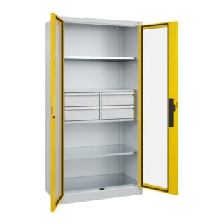 C+P Schwerlastschrank Acurado Pro 1950 x 1000 x 500mm 7035/1023
