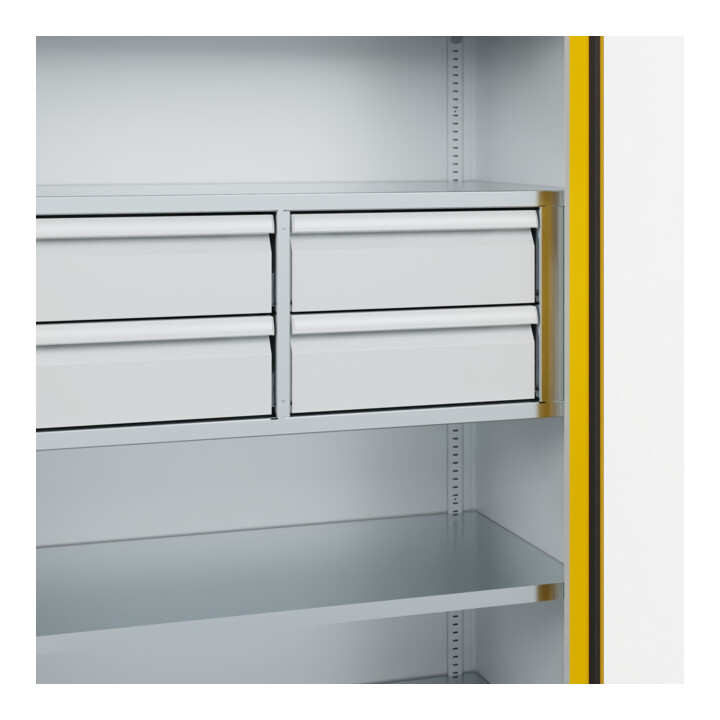C+P Schwerlastschrank Acurado Pro 1950 x 1000 x 500mm 7035/1023