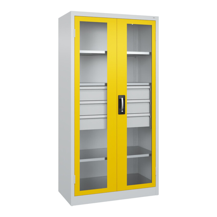 C+P Schwerlastschrank Acurado Pro 1950 x 1000 x 500mm 7035/1023