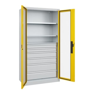 C+P Schwerlastschrank Acurado Pro 1950 x 1000 x 500mm 7035/1023