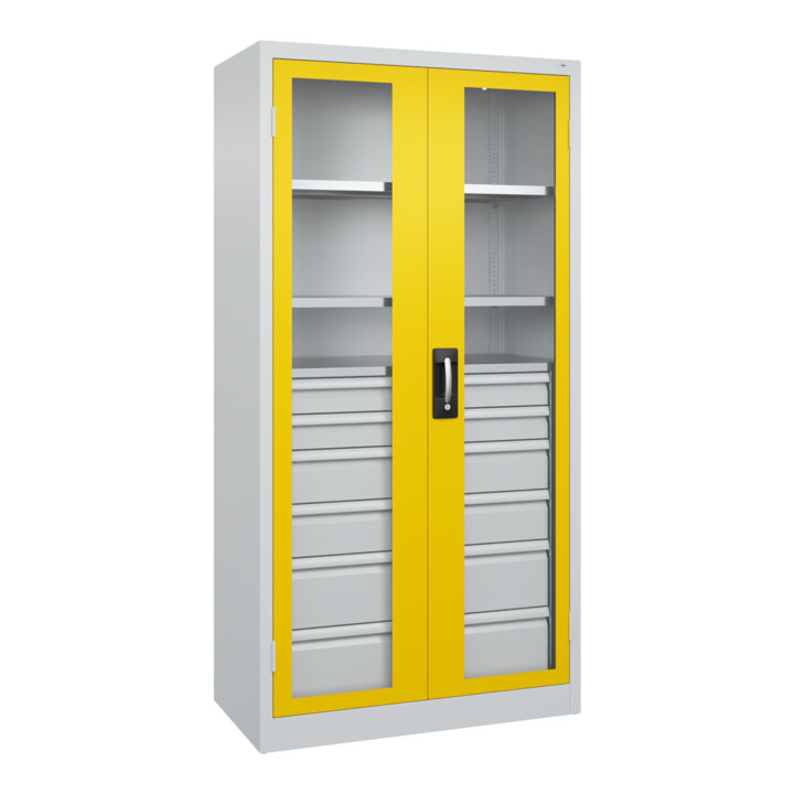 C+P Schwerlastschrank Acurado Pro 1950 x 1000 x 500mm 7035/1023
