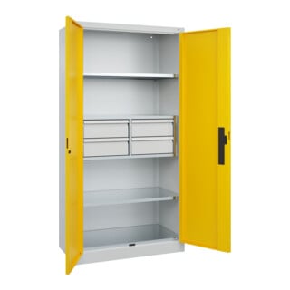 C+P Schwerlastschrank Acurado Pro 1950 x 1000 x 500mm 7035/1023