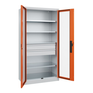 C+P Schwerlastschrank Acurado Pro 1950 x 1000 x 500mm 7035/2004