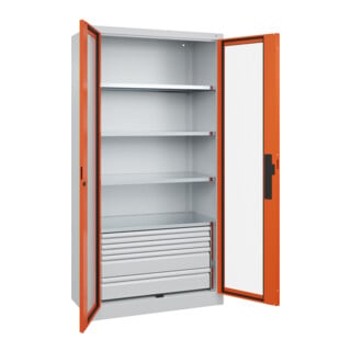 C+P Schwerlastschrank Acurado Pro 1950 x 1000 x 500mm 7035/2004
