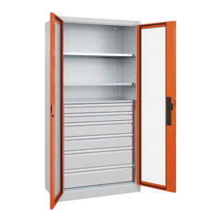 C+P Schwerlastschrank Acurado Pro 1950 x 1000 x 500mm 7035/2004
