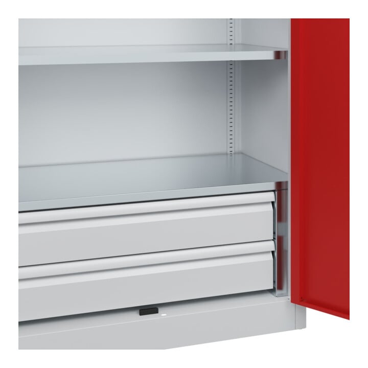 C+P Schwerlastschrank Acurado Pro 1950 x 1000 x 500mm 7035/3000