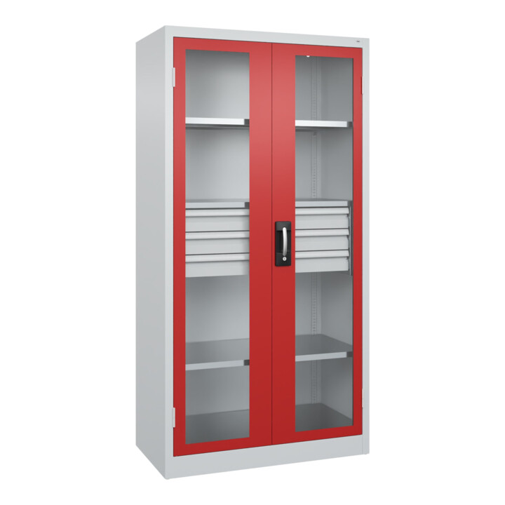 C+P Schwerlastschrank Acurado Pro 1950 x 1000 x 500mm 7035/3000