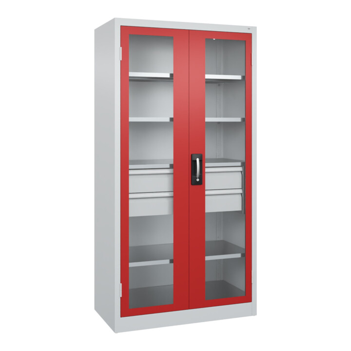 C+P Schwerlastschrank Acurado Pro 1950 x 1000 x 500mm 7035/3000