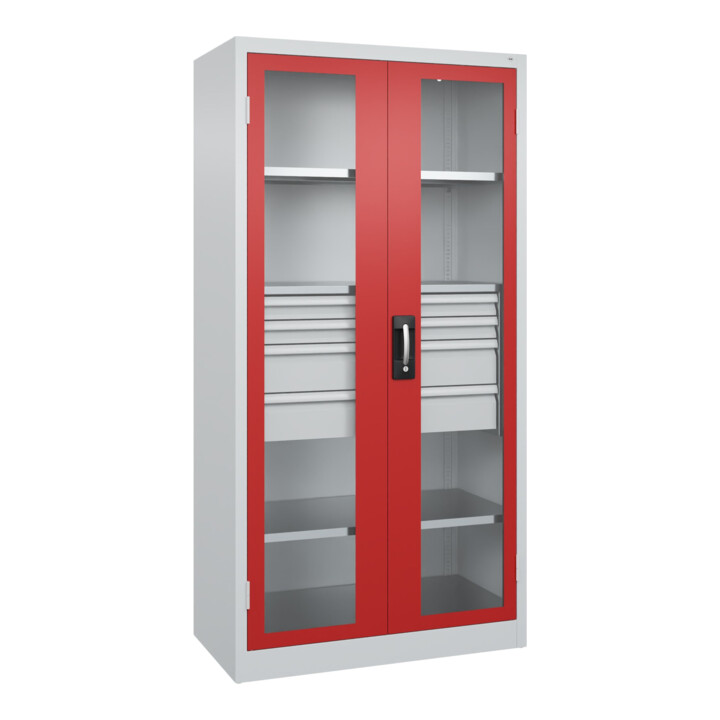 C+P Schwerlastschrank Acurado Pro 1950 x 1000 x 500mm 7035/3000