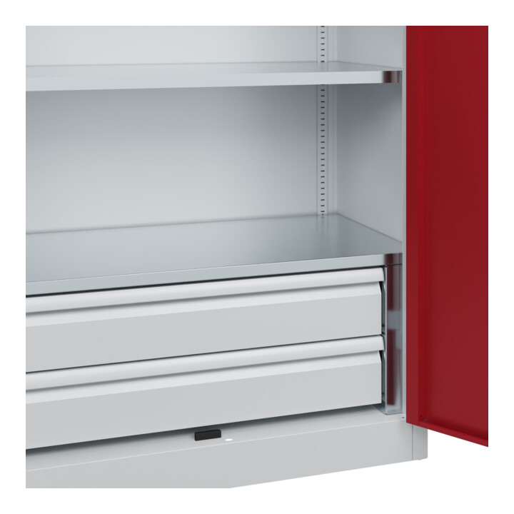 C+P Schwerlastschrank Acurado Pro 1950 x 1000 x 500mm 7035/3003