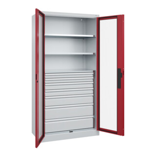 C+P Schwerlastschrank Acurado Pro 1950 x 1000 x 500mm 7035/3003