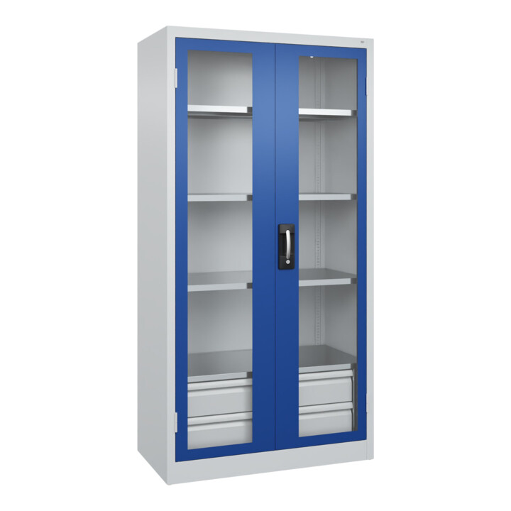 C+P Schwerlastschrank Acurado Pro 1950 x 1000 x 500mm 7035/5010