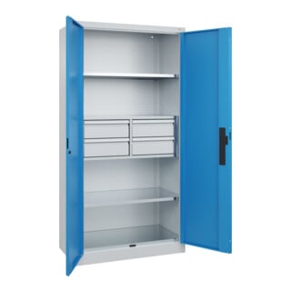 C+P Schwerlastschrank Acurado Pro 1950 x 1000 x 500mm 7035/5012