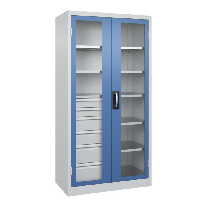 C+P Schwerlastschrank Acurado Pro 1950 x 1000 x 500mm 7035/5012