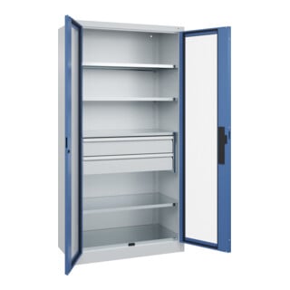 C+P Schwerlastschrank Acurado Pro 1950 x 1000 x 500mm 7035/5023