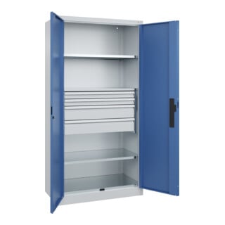 C+P Schwerlastschrank Acurado Pro 1950 x 1000 x 500mm 7035/5023