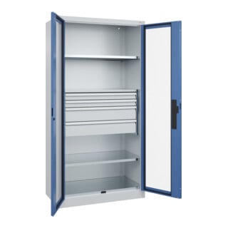 C+P Schwerlastschrank Acurado Pro 1950 x 1000 x 500mm 7035/5023