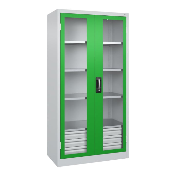 C+P Schwerlastschrank Acurado Pro 1950 x 1000 x 500mm 7035/6037