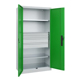 C+P Schwerlastschrank Acurado Pro 1950 x 1000 x 500mm 7035/6037