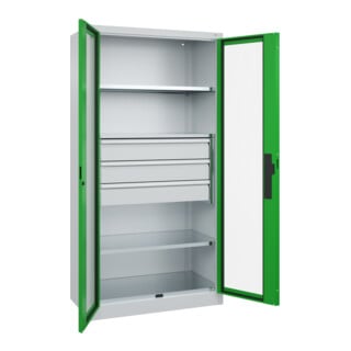 C+P Schwerlastschrank Acurado Pro 1950 x 1000 x 500mm 7035/6037