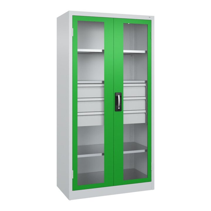 C+P Schwerlastschrank Acurado Pro 1950 x 1000 x 500mm 7035/6037