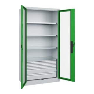 C+P Schwerlastschrank Acurado Pro 1950 x 1000 x 500mm 7035/6037