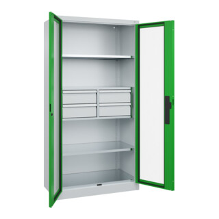 C+P Schwerlastschrank Acurado Pro 1950 x 1000 x 500mm 7035/6037