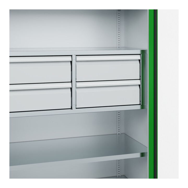C+P Schwerlastschrank Acurado Pro 1950 x 1000 x 500mm 7035/6037