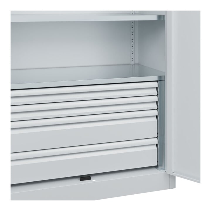 C+P Schwerlastschrank Acurado Pro 1950 x 1000 x 500mm 7035/7035