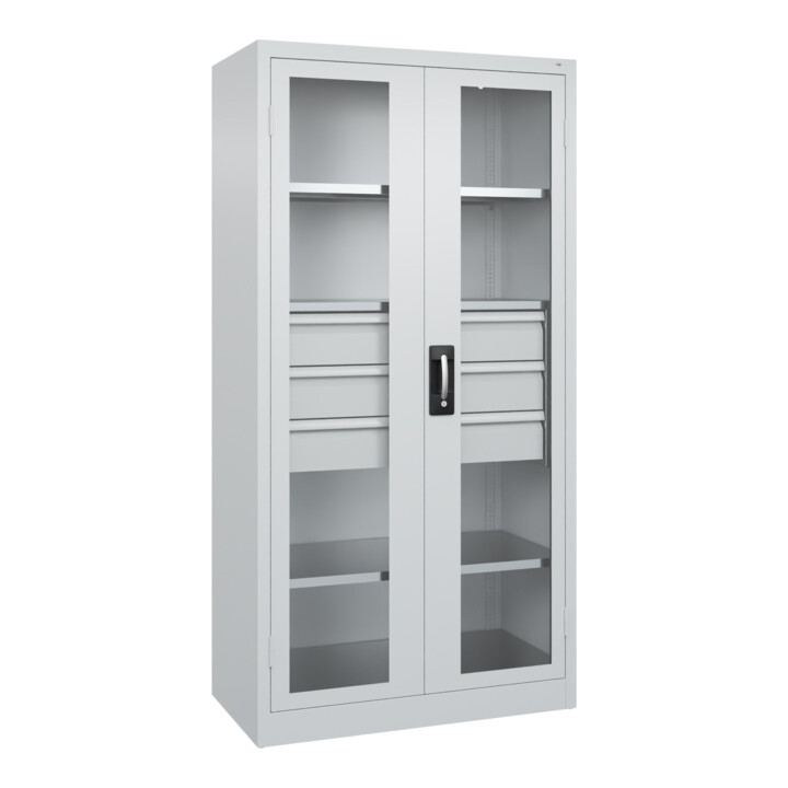 C+P Schwerlastschrank Acurado Pro 1950 x 1000 x 500mm 7035/7035