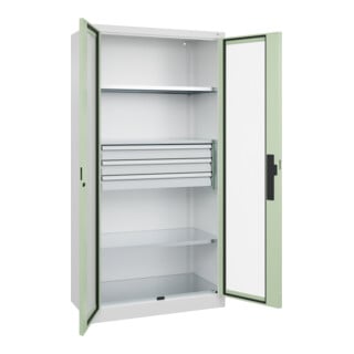 C+P Schwerlastschrank Acurado Pro 1950 x 1000 x 500mm 9016/6019