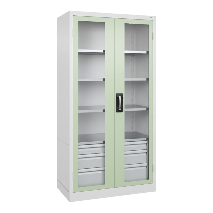 C+P Schwerlastschrank Acurado Pro 1950 x 1000 x 500mm 9016/6019