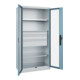 C+P Schwerlastschrank Acurado Pro 1950 x 1000 x 500mm lichtgrau/blau
