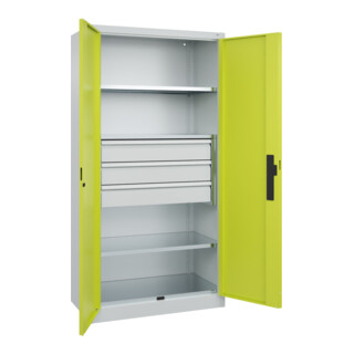 C+P Schwerlastschrank Acurado Pro 1950 x 1000 x 500mm mit Schubladen