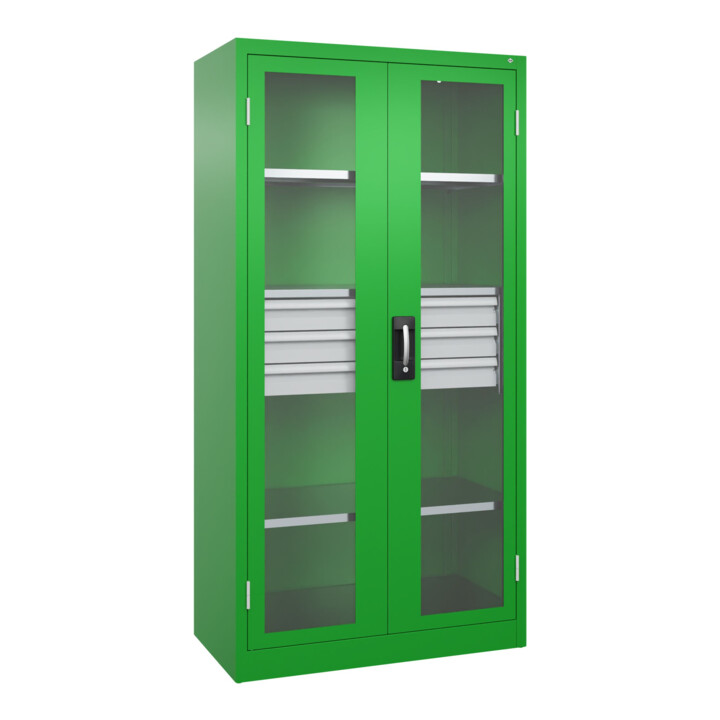 C+P Schwerlastschrank Acurado Pro 1950 x 1000 x 500mm mit Schubladen