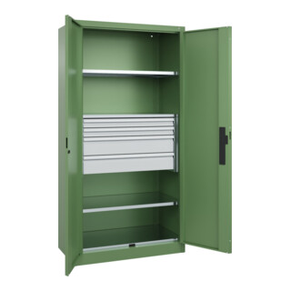 C+P Schwerlastschrank Acurado Pro 1950 x 1000 x 500mm mit Schubladen