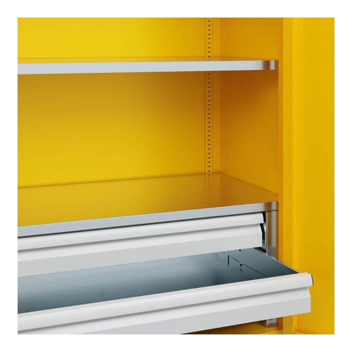 C+P Schwerlastschrank Acurado Pro 1950 x 1000 x 500mm mit Schubladen