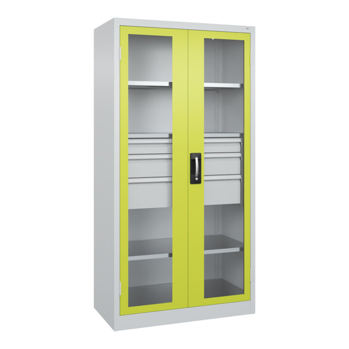 C+P Schwerlastschrank Acurado Pro 1950 x 1000 x 500mm mit Schubladen