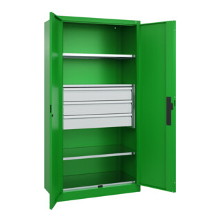 C+P Schwerlastschrank Acurado Pro 1950 x 1000 x 500mm mit Schubladen