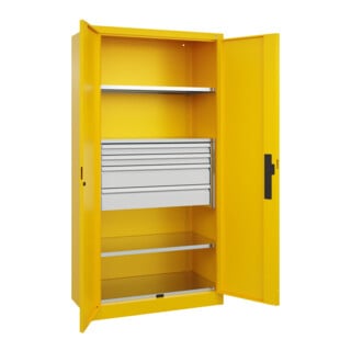 C+P Schwerlastschrank Acurado Pro 1950 x 1000 x 500mm mit Schubladen