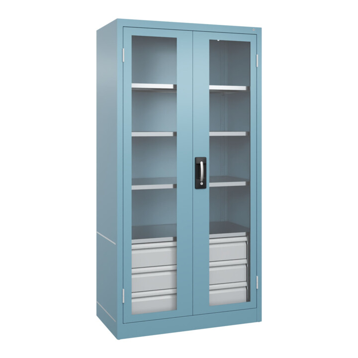 C+P Schwerlastschrank Acurado Pro 1950 x 1000 x 500mm mit Schubladen