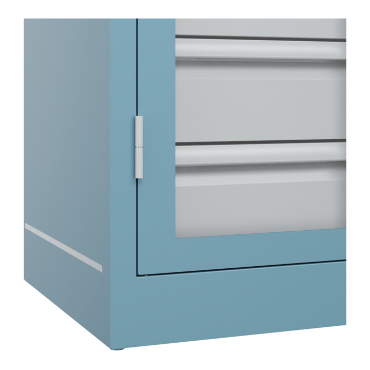 C+P Schwerlastschrank Acurado Pro 1950 x 1000 x 500mm mit Schubladen