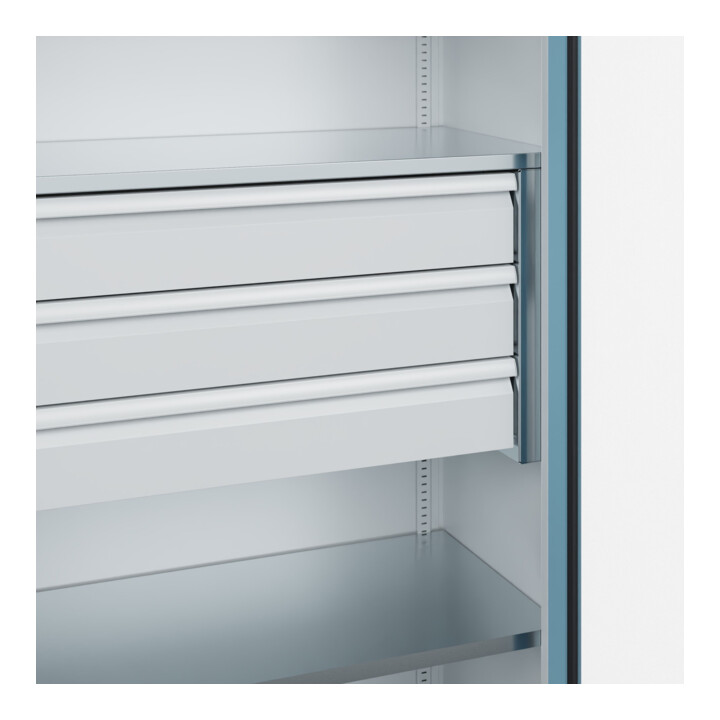 C+P Schwerlastschrank Acurado Pro 1950 x 1000 x 500mm mit Schubladen