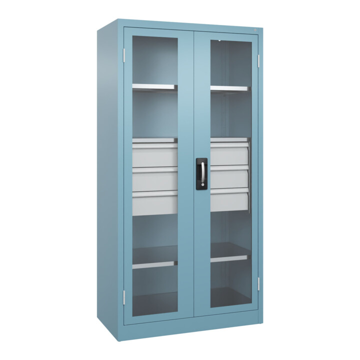 C+P Schwerlastschrank Acurado Pro 1950 x 1000 x 500mm mit Schubladen